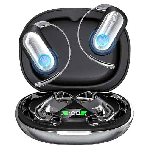 AI Translation Earbuds Real-Time 168 Languages Translator Earbuds, 4-in-1 Translation Device, 50H Playtime with OWS Touch Screen, Bluetooth 5.4 Translate Headphones for Travel, Business, Learning