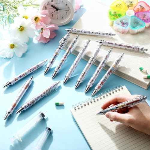 12 Pcs X-Ray Technologist Week Ballpoint Gift National Radiologic Technology Week Appreciation Pens for Radiologic Technologist Technician Employee Coworker Office Supplies
