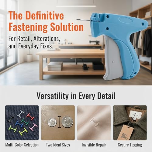 Stitch Gun for Clothes – 7-Color Fasteners Quick No-Sew Repair Kit