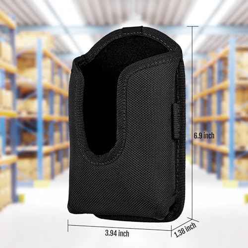 Scanner Holster Handle Series - Thick Quality, Large, Heavy Duty, Sturdy Metal Belt Clip, Durable, Pocket-Friendly, Compatible with Zebra Barcode, Black