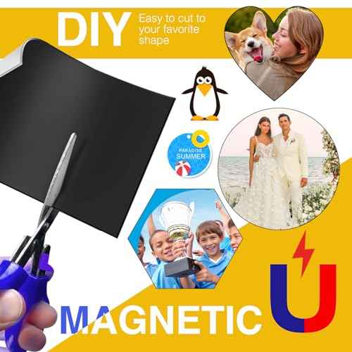 Printable Magnetic Sheets-30 Matte White Magnet Paper-Make fridge magnets, Personality Labels, Crafts-8.5" x 11",Magnet Photo Paper For Cut