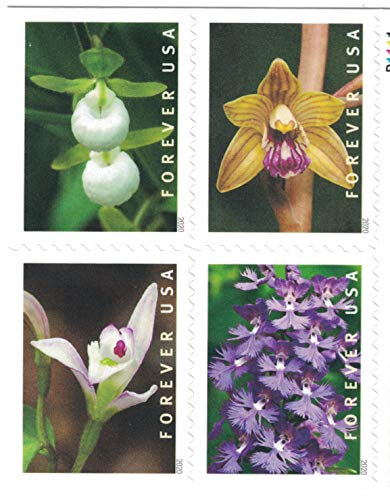 Wild Orchids Forever Postage Stamps Booklet of 20 - US Postal Service