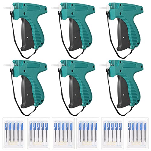 Honoson 6 Pcs Tagging Gun for Clothing with Steel Needles – 6 Pack