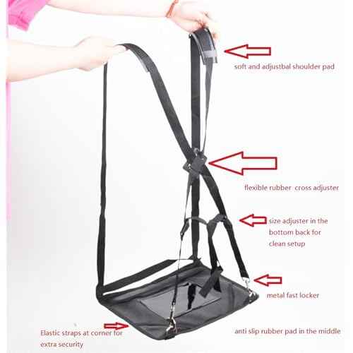 STRONG HOLD Laptop Harness,Standing Desk,Walking Desk,Tablet Harness,Book Harness,Portable Laptop Stand,Travel Laptop Stand(SH-LSHN01)