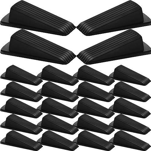 Beieverluck 24 Pack Rubber Door Stoppers for Bottom of Door — Heavy Duty, Anti-Slip, 4.8 x 2.2 x 1.2 in (Variation 24)