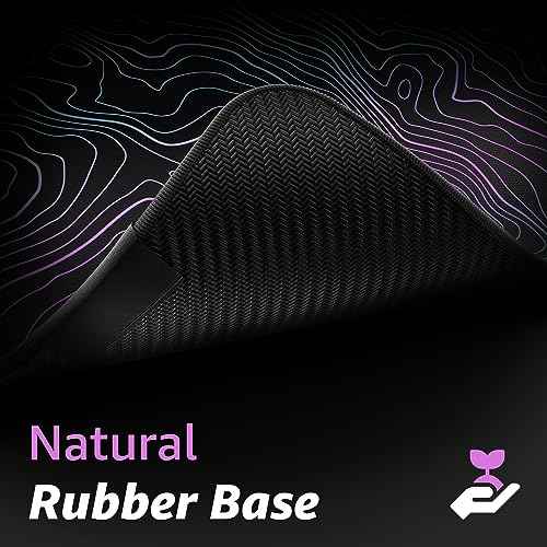 Hystar¢ç Extended Gaming Mouse Pad | XXL 36" x 16" | 5mm Thick, Waterproof Surface, Smooth Polyester Fabric, and Natural Rubber Base | Dreamy Topo (Dark)