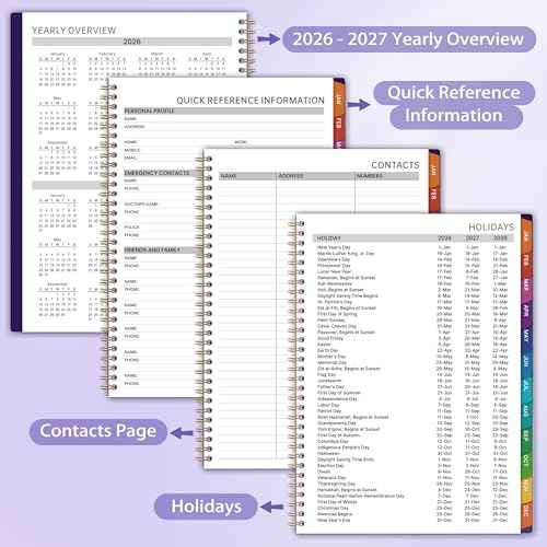 2026 Appointment Book/Planner - 8.2" x 11", Daily Planner 2026 from Jan. 2026 - Dec. 2026, 2026 Daily Hourly Planner with 30-Minute Interval, 12 Monthly Tabs, Back Pocket