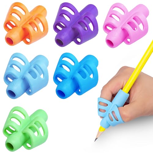EXTRIC Regular Kids Pencil Grip Set - Ergonomic Handwriting Aid & Posture Correction for Preschoolers