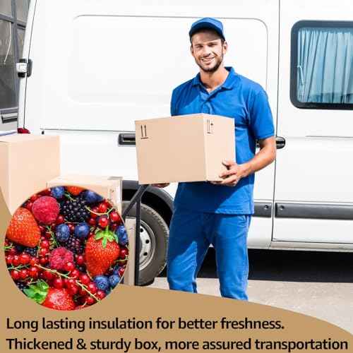 Acrux7 8 PCS Insulated Shipping Boxes with Aluminum Foil Liners and Bags, 10.2"x6.3"x7.1" Thermo Chill Insulated Shipping Box for Cold Shipping Frozen Food, Large Cooler Carton for Mailing Packing