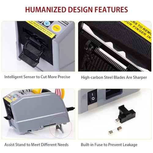 Automatic Tape Dispenser, Ribbon Cutting Machine, 39" MAX Cutting Length, Electric Tape Cutting Machine 2.36" Width Tapes, Manual & Auto Modes