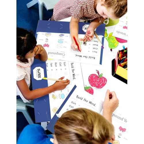 SUNEE Folders with Pockets 3 Hole Punched(50 Pack, Dark Blue), 2 Pocket Folders Fit Letter Size Paper, Paper File Folder for School Office Home Bussiness