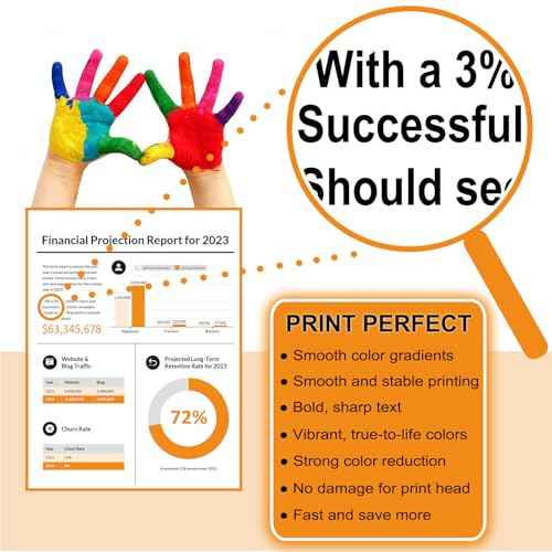 T552 552 Ink Refill Bottles T552920 Replacement for 8550 ET-8550 8500 ET-8500 Printer (Black, Photo Black, Cyan, Magenta, Yellow, Gray, 6-Pack)
