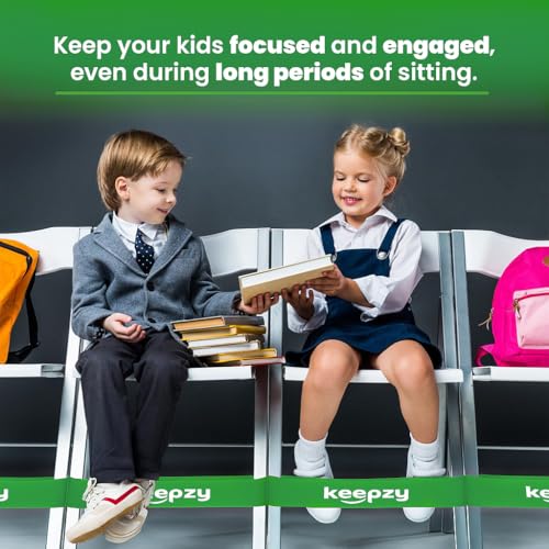 Green Chair Bands for Kids Fidgety Feet 12 Pack - Anti-Slip Desk Bands for Classroom & Home