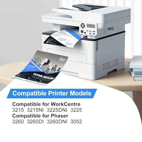 106R02777 Toner Cartridge Replacement for Xerox 3260 106R02777 106R02775 Black Toner Cartridge Work with WorkCentre 3215 3215NI 3225 3225DNI Phaser 3260 3260DI 3260DNI 3052 Printer (4-Pack)