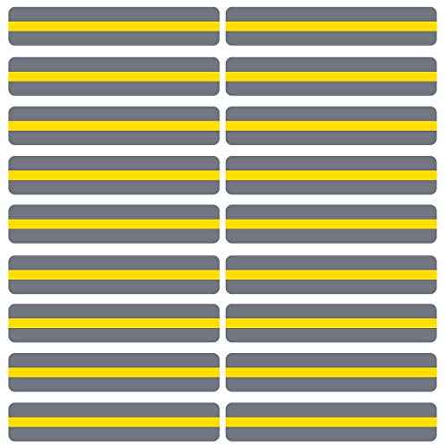 18 Pack Reading Guide Strips Colored Overlay Highlight Bookmarks Reading Strips Help with Dyslexia for Crystal Children and Teacher Supply (Yellow)