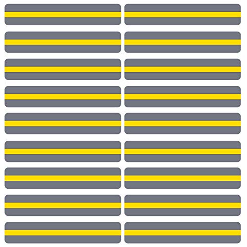 Blulu Yellow Guided Reading Strips for Dyslexia, 18 Pack