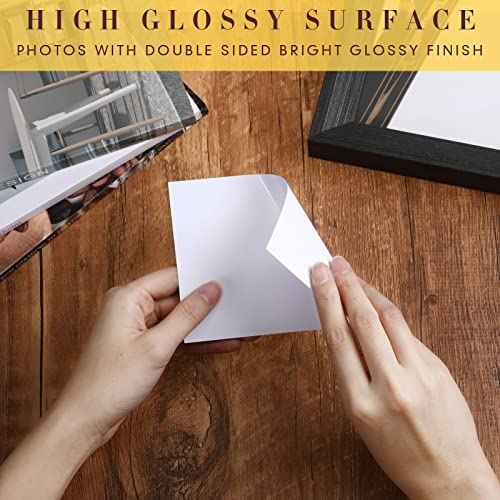 Fainne 800 Sheets Photo Paper 4x6 in Glossy Double Sided 54lbs 9.5mil 200gsm Photo Paper Glossy Card Stock for Inkjet Printing Printer Making Pictures Calendar Greeting Card Printing