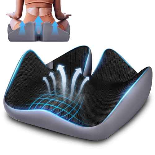 Seat Cushion for Relief Sciatica - Memory Foam Cushion for Office Chair, Hip & Coccyx Pain Relief for Long Sitting,2025 Upgraded Large Seat Pillow for Soft Support,for Game Chair/Wheelchair