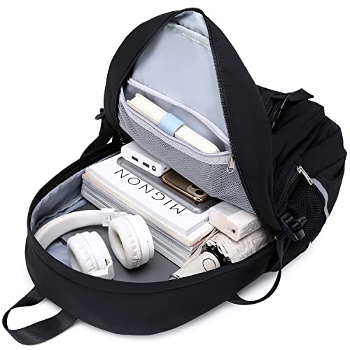 Abshoo Black Student Laptop Backpack for College & Teens, Large Daypack