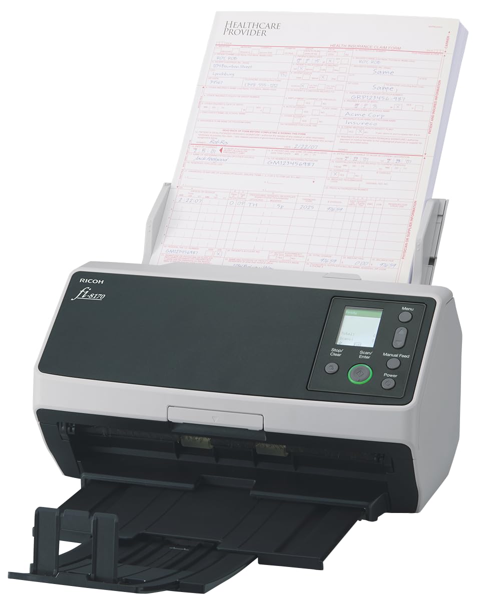 RICOH fi-8170 Deluxe Bundle Professional High Speed Document Scanner with PaperStream Capture Pro