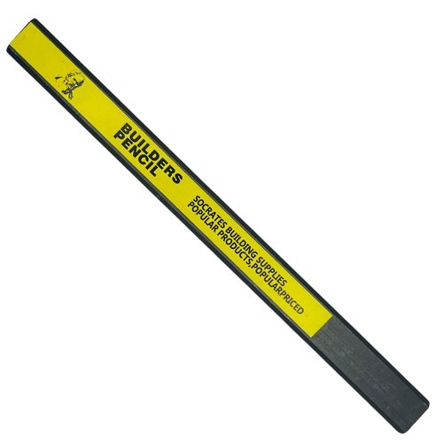 SOCRATES BUILDING SUPPLIES SBS 12 Pieces Builder Pencil Flexible Bendable Pencil for Carpenter, builders, Heavy Duty Composite Graphite, Engineered for the Job Site