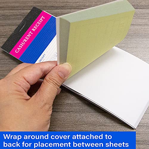 BAZIC 50-Set Cash or Rent Receipt Book, 2-Part Carbonless, 6-Digit No., 1-Pack