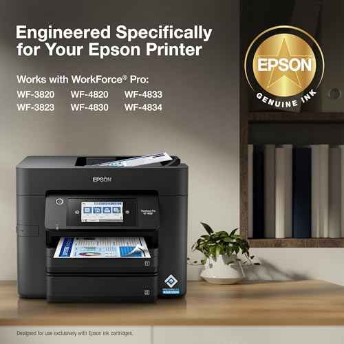 EPSON 822 DURABrite Ultra Ink High Capacity Yellow Cartridge (T822XL420-S) Works with WorkForce Pro WF-3820, WF-3823, WF-4820, WF-4830, WF-4833, WF-4834