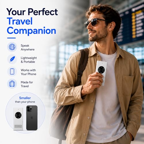 Enence PRO Language Translator Device with Real-Time Voice Translation, Supports 60+ Languages