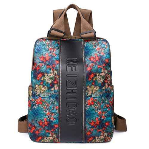 Viriber Backpack,Casual Backpack Bookbag Laptop Backpack for College Work Office Business£¬Travel Bag for Men & Women£¨flora£©