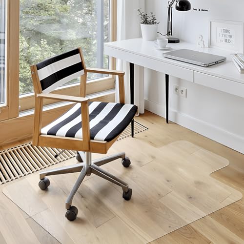 Azadx Clear Office Chair Mat 36" x 48" with Lip – Durable PVC Floor Protector
