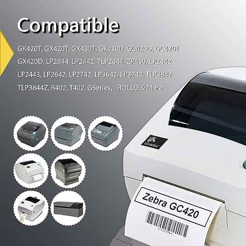 BETCKEY 1.5 Inch Circle Thermal Sticker Labels, Compatible with Zebra & More Label Printer, Perforated [20 Rolls, 19000 Round Labels]