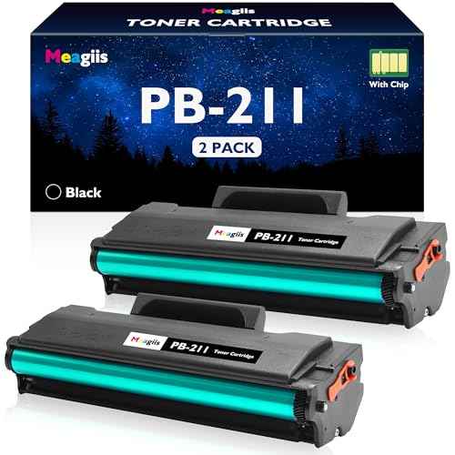 Compatible PB-211 Toner Cartridge Replacement for Pantum PB-211 PB211 PB-211E PB211EV Toner Cartridge Use for Pantum P2502W P2500W M6552NW M6550NW M6600NW M6602NW (Black, 2-Pack)
