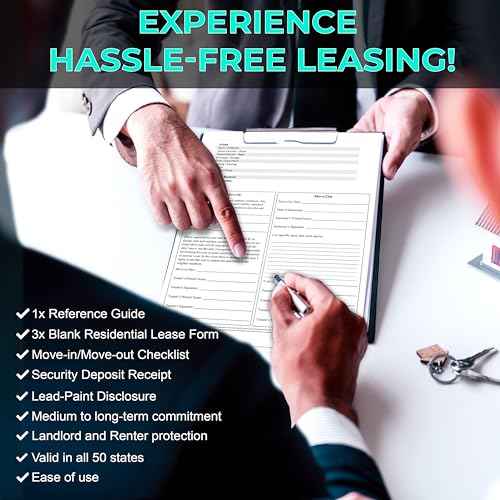 Comprehensive Residential Lease Agreement Forms: Includes 3 Blank Rental Forms & Reference Guide - Residential Rental Lease Agreements Forms for Rental Property Owners