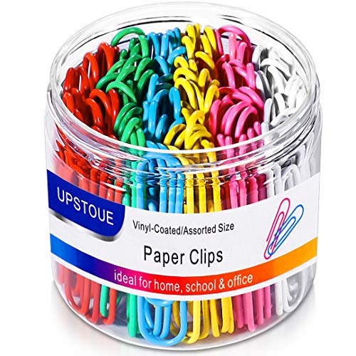 Vinaco Colorful Large Paper Clips 100 Pack 2'' Rustproof Office Supply