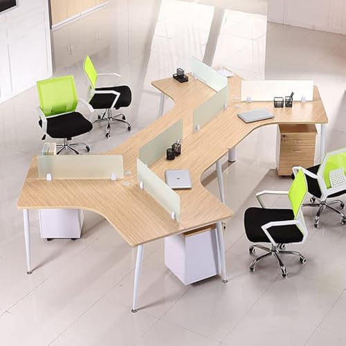 4PCS Desk Dividers Office Partitions, Privacy Desk Panel Protective, Frosted Acrylic Plexiglass Shield with Clamps for Offices Schools Call Centers - 23.6¡±L X15.8¡±W