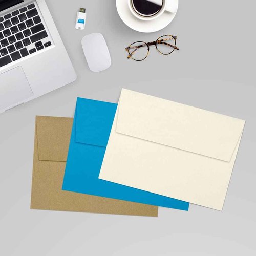 LUXPaper A7 Invitation Envelopes | Peel & Press | 5 1/4" x 7 1/4" | Natural Linen | 80lb. Text | 250 Qty