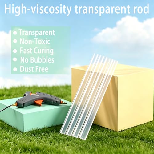 YOTOM 100 Pcs Mini 4 x 0.27 In. Clear High Temp Glue Sticks - For Crafting & DIY