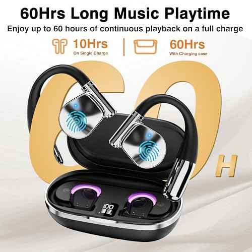 AI OWS Language Translator Earbuds, Real-Time 3-in-1 Translation Earbuds 144 Languages & Accents, Translation Device for Travel Business Learning,Black