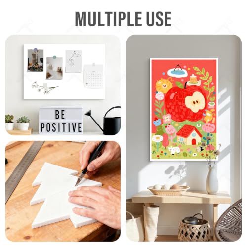 Golden State Art 11x17 White Foam Core Boards 1/8" Thick - 12 Pack