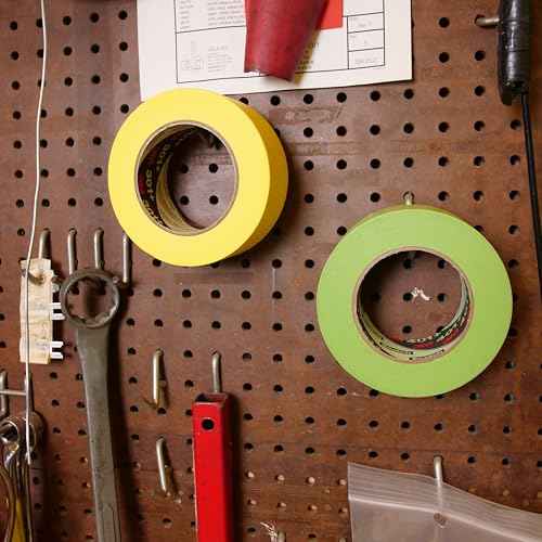 3M 301+ High Performance Masking Tape, Yellow, 36 mm x 55 m - High Performance Holding and Masking Tape for Automotive, Specialty Vehicle and Industrial Markets, Case of 24