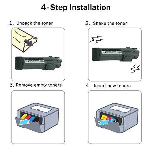 Limeink Compatible Toner Cartridge Replacement for Xerox 6515 for Xerox Phaser 6510 Toner Workcentre 6515 106r03480 106r03478 Black and Color Combo 4 Pack