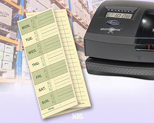 NextDayLabels - Weekly Employee Attendance Time Cards | Made in the USA (Pack of 100)