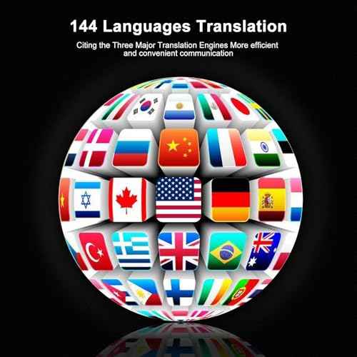 Y113 Language Translator Earbuds, Supports 144 Languages Online Offline Instant Voice Translator Device with APP for iOS for Android, Simultaneous Translation Bluetooth 5.1