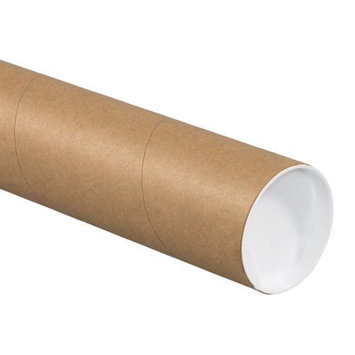 AVIDITI Mailing Tubes with Caps, 4"L x 30"W, 12-Pack | Cardboard Tube Mailer for Poster Box, Blueprint, Teachers, Artwork, Long Art Holder 4x30