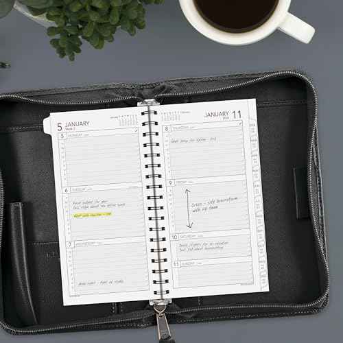AT-A-GLANCE 2026 Planner Refill, Weekly, 3-1/4" x 6-1/2", Portable Size 2 (064-287-26)