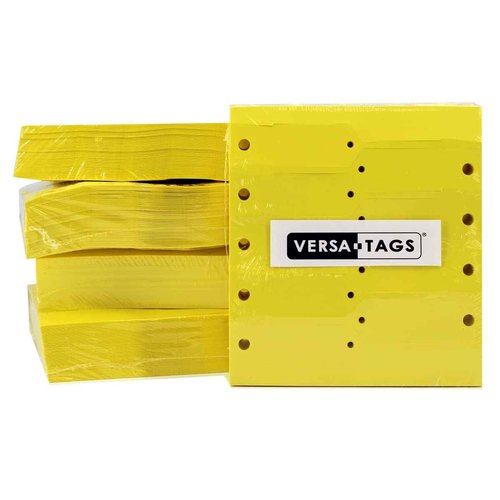 Versa-Tags Self-Locking Plastic Arrow Key Tags - Easy-to-Use and Economical ID Tags for Bulk Dealer Supplies or Mechanic Use Or Small Parts Yellow 5000