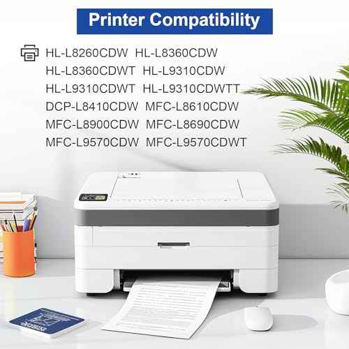 TN433 TN-433 Toner Cartridge Set Replactment for Brother TN433BK TN 433 TN431 Toner for HL-L8260CDW HL-L8360CDW HL-L9310CDW DCP-L8410CDW MFC-L8610CDW MFC-L8900CDW MFC-L8690CDW MFC-L9570CDW Printers
