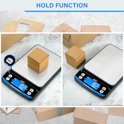110 lb Digital Postal Scale with Stainless Steel Platform, Tare & USB Power
