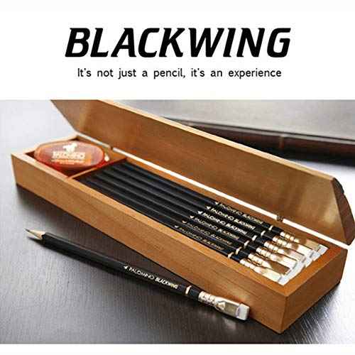 PALOMINO Blackwing 602 Original Soft Pencil, 12 Count(1 Dozen) Gray Art, Eraser, Writing Instrument