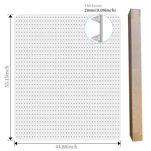 Tonaus Office Chair Mat for Carpet, 45"¡¿54" Protector Mat Non-Slip PVC Home Office Chair Mat, Rectangular Floor Protectors for Chairs, Transparent Carpet Protector